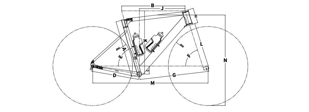 Cuadro de tallas bicicleta de ruta Sava EX7-S